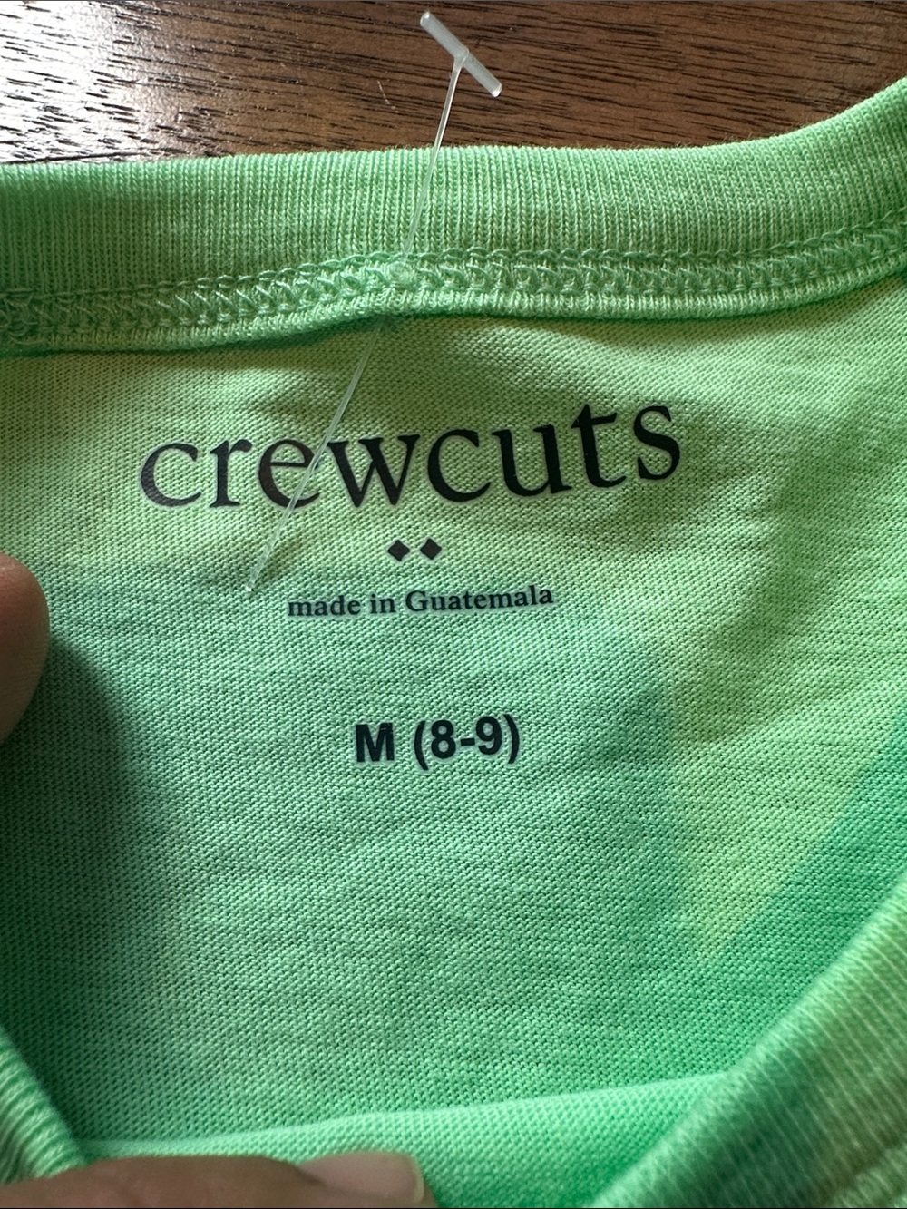 Crewcuts Neon Green Tee with Navy Crab Graphic - Picture 2 of 7